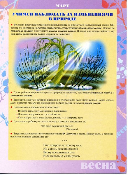 Весенние плакаты для детского сада