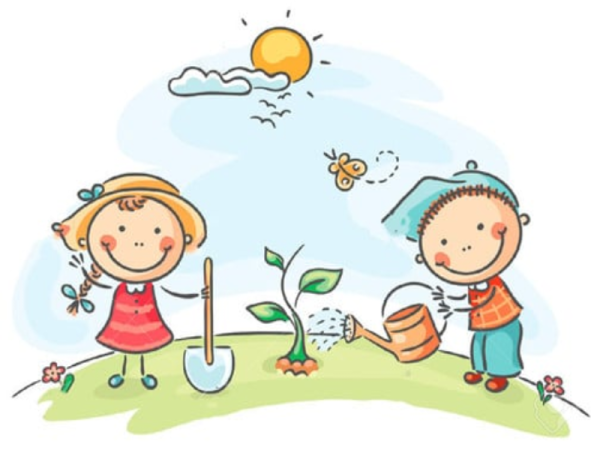 Труд людей весной