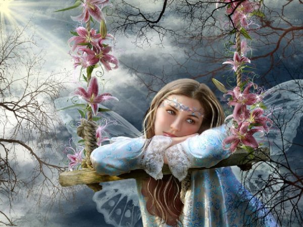 Сказочный весенний лес