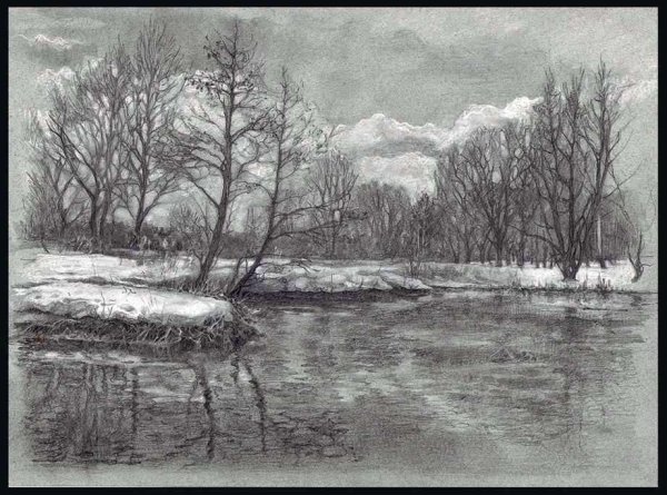 Весна карандашом