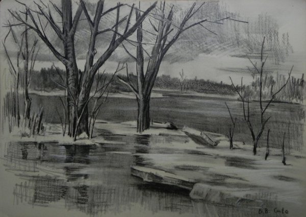 Русский пейзаж Графика