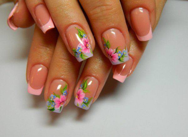 Ногти Весна френч