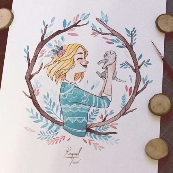 Весна для скетчбука