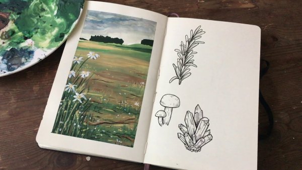 Пейзажи для скетчбука