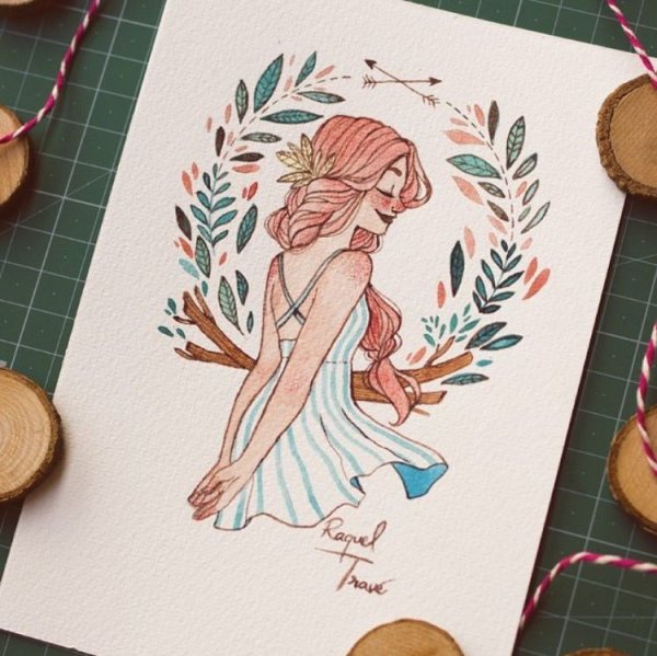 Летние рисунки в скетчбуке