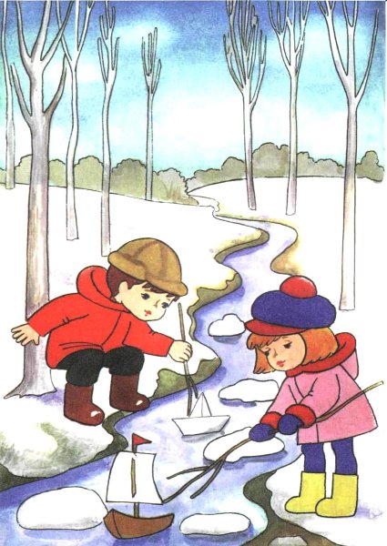 Иллюстрации на тему Весна для детей