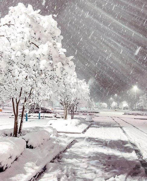 Сильный снегопад