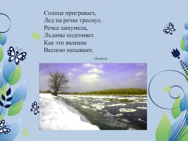 Картина Весна для детей