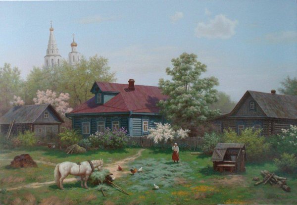 Ранняя Весна в деревне