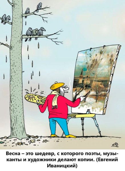 Шутки про зиму и весну