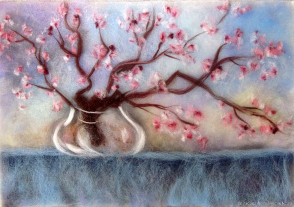 Картины из шерсти