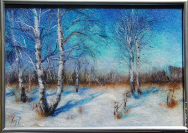 Надежда Путро картины из шерсти