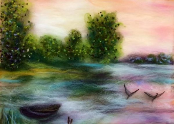 Шерстяная акварель Эммы Пшеничниковой