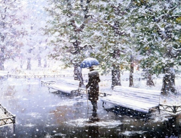 Дмитрий Левин снегопад