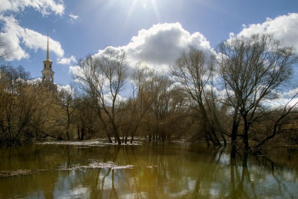 Рязань весенний разлив