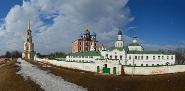 Река Ока Таруса зима