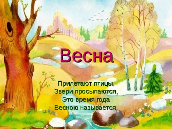Детские картинки Весна пришла