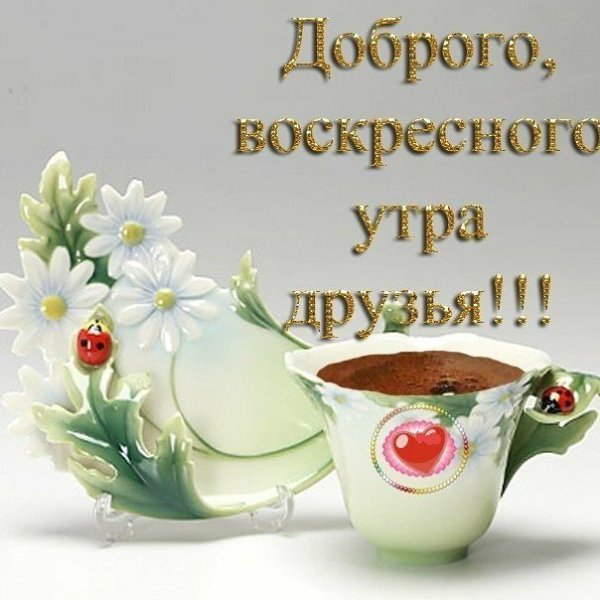 Открытки с добрым утром воскресенья весенние