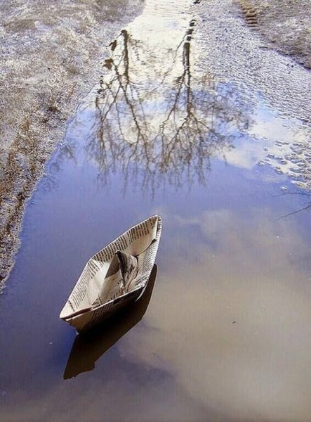 Бумажный кораблик