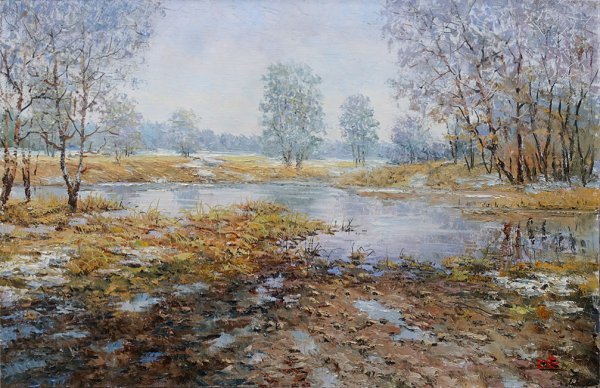 «Ранняя Весна в Абрамцево» Левитан