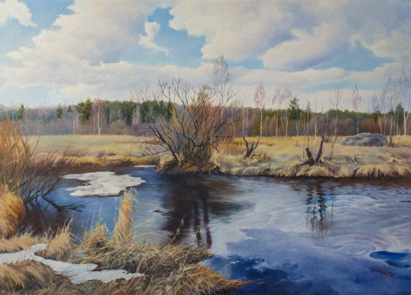 Влад Сафронов весенние пейзаж