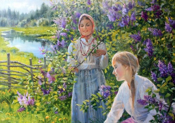 Художник Владимир Жданов сирень