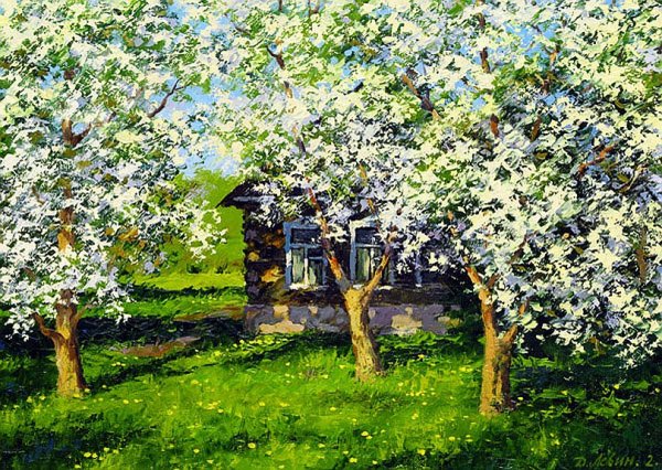 Художник Дмитрий Лёвин. Сады цветут.