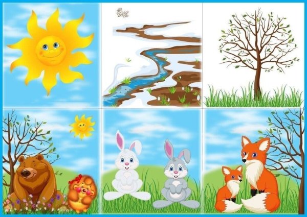 Признаки весны животные