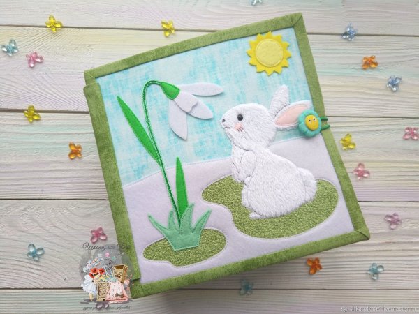 Книжка из фетра Весна