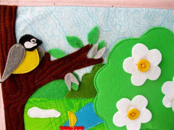 Аппликация из фетра Весна