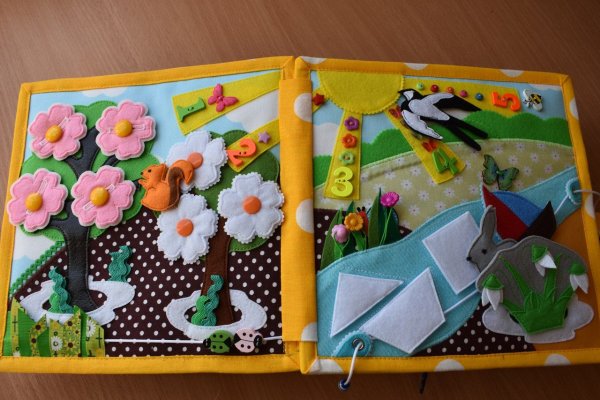 Книжка из фетра Весна