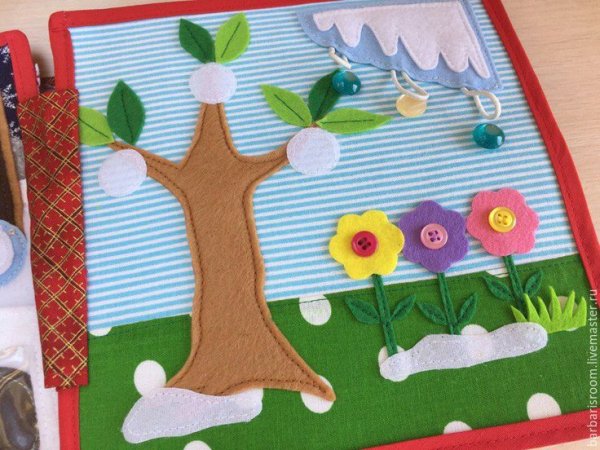 Книжка из фетра Весна