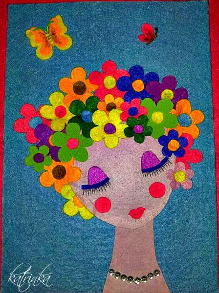 Картины из фетра