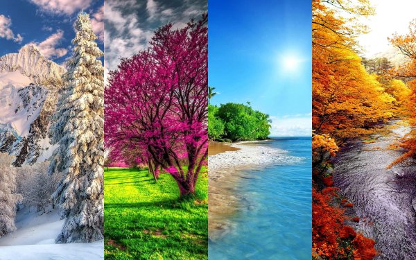 Яркие пейзажи природы