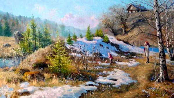 Владимир Жданов картины Весна