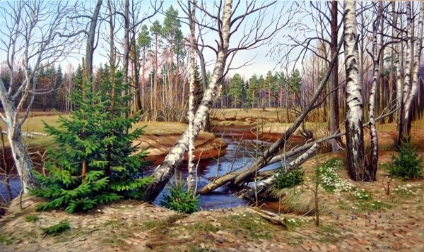 Картины Березовая роща Зорюков