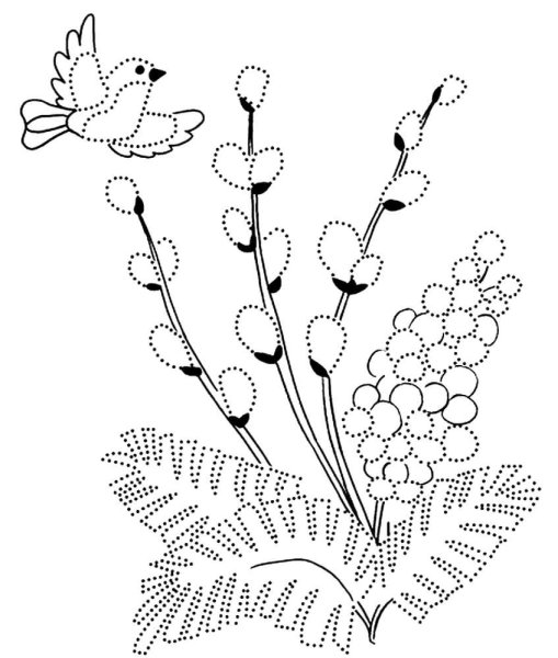Подснежники раскраска для детей