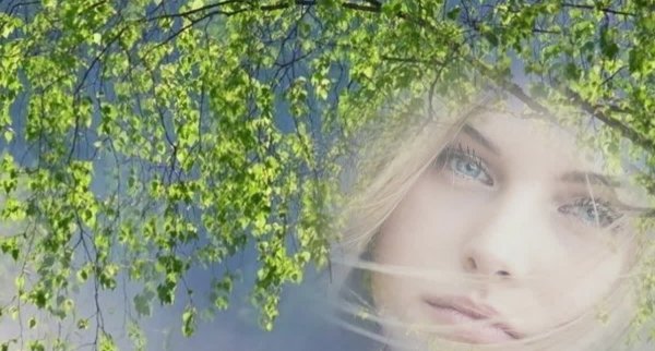 Весна березы девушка