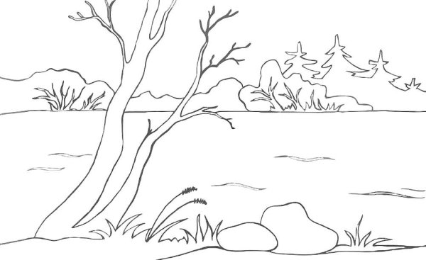 Раскраска. Весна