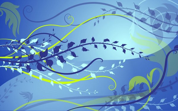 Голубой фон с узорами