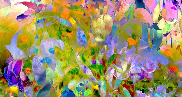 Цветы абстракция