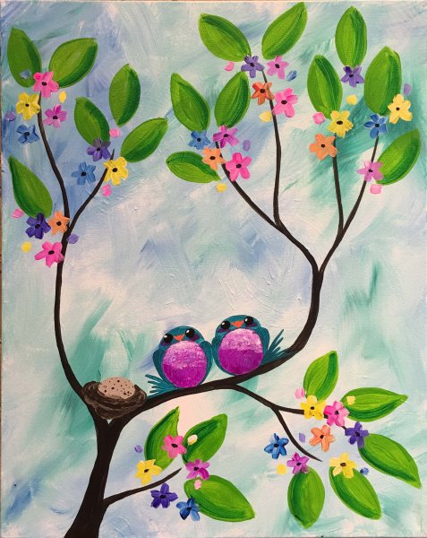 Весенний пейзаж в перспективе