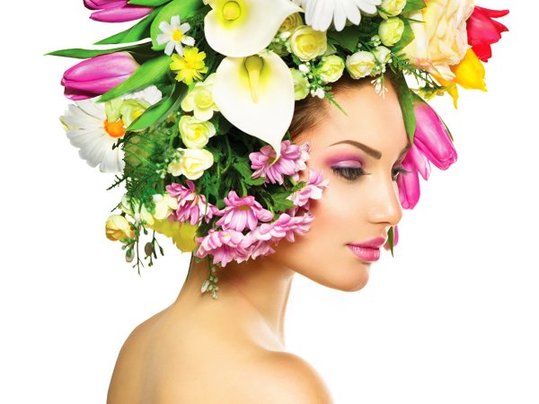 Девушка с цветком