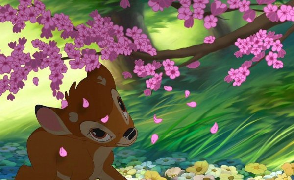 Олененок Бэмби цветочек