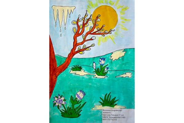 Весеннее Вдохновение рисунки в садик