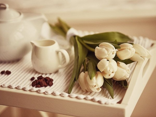 Весенний букет с добрым утром