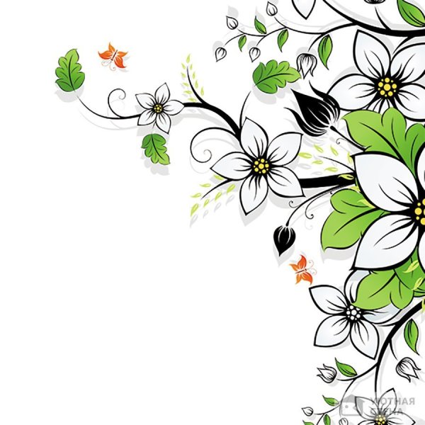 Цветы фоновый рисунок