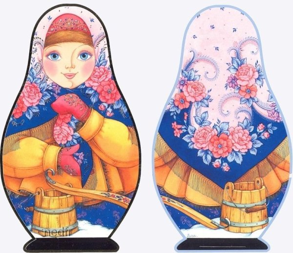 Матрешки по временам года