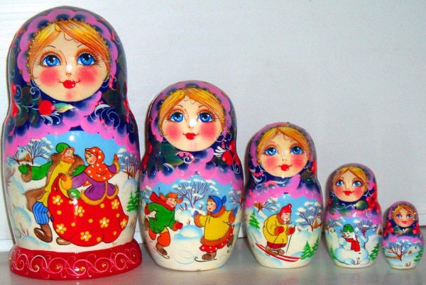 Матрешка открытка