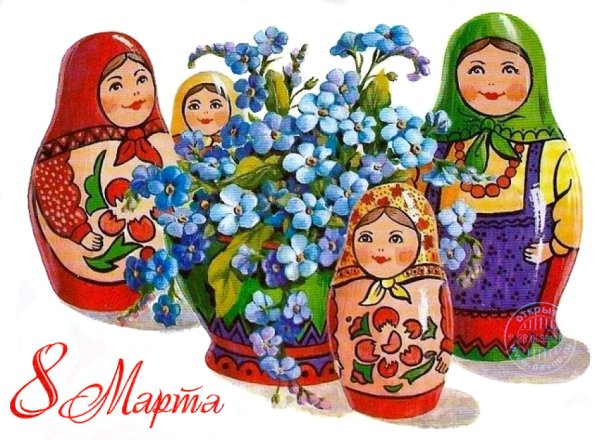 Матрешка красно желтая